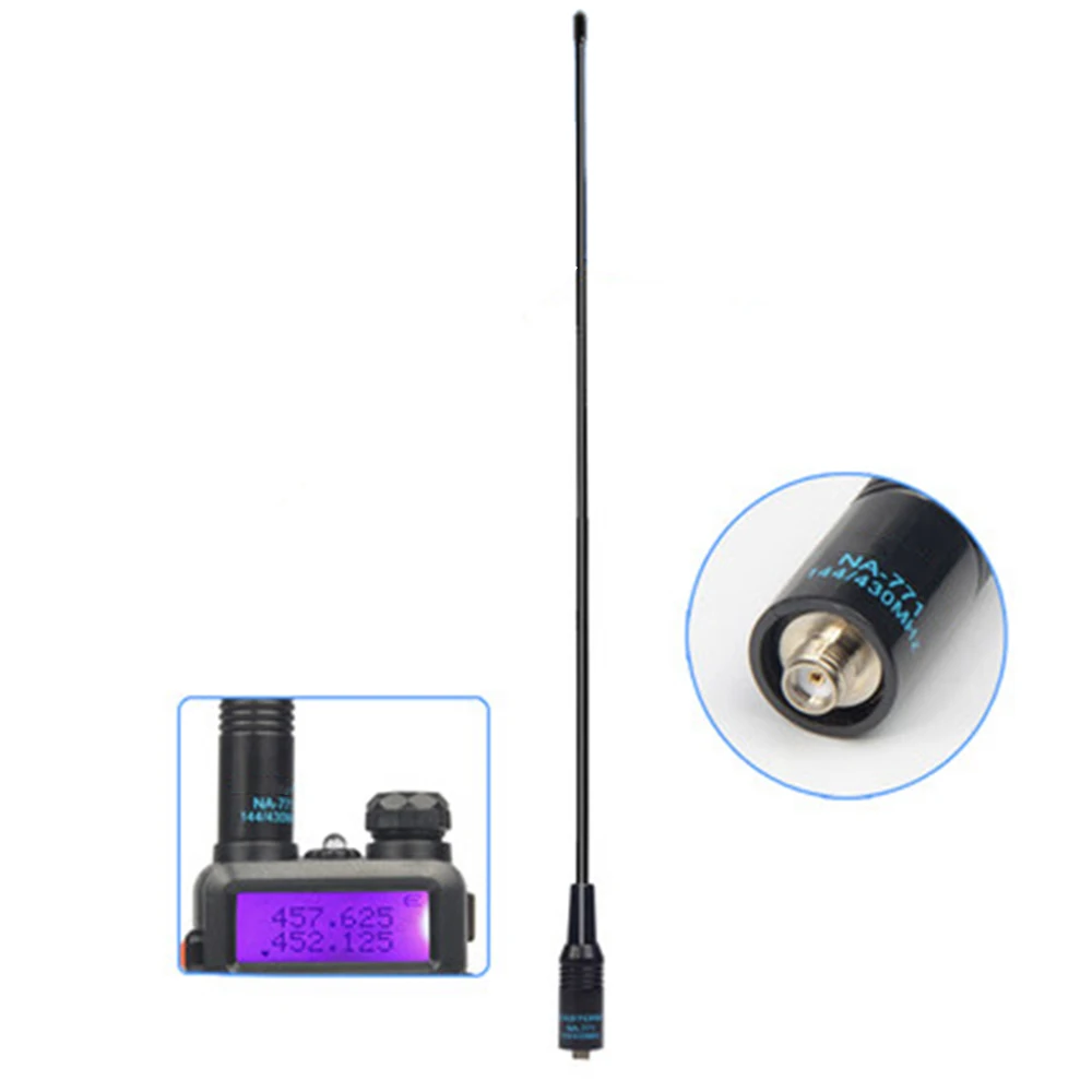 New NA-771 Dual Band VHF/UHF Radio Flexible Mini Antenna 144M/430M SMA Female For Baofeng Kenwood PUXING WOUXUN Walkie-Talkie