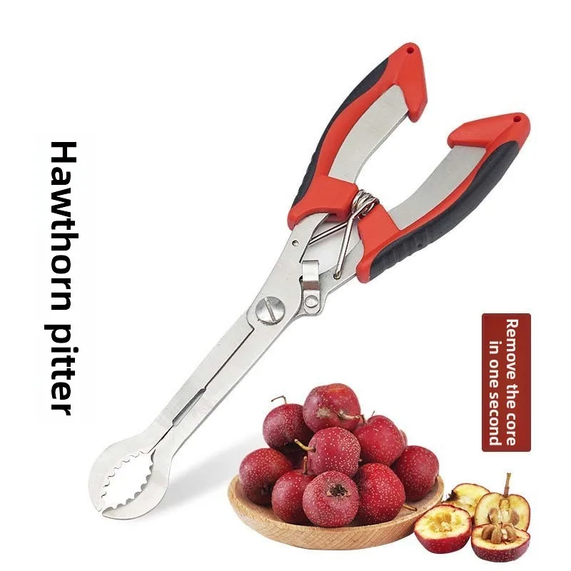 Hawthorn scissors Stainless steel corer opener Tomatoes on sticks corer clip hawthorn tongs Scissors seed cutter