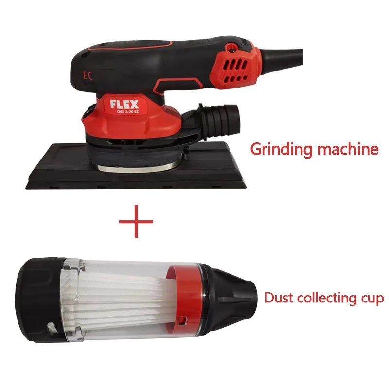 Picture 5: Fleks Square Electric Dry Grinding Machine for Automotive Paint Putty Grinding - 70/198mm Brushless Electric Grinding Disc Machi