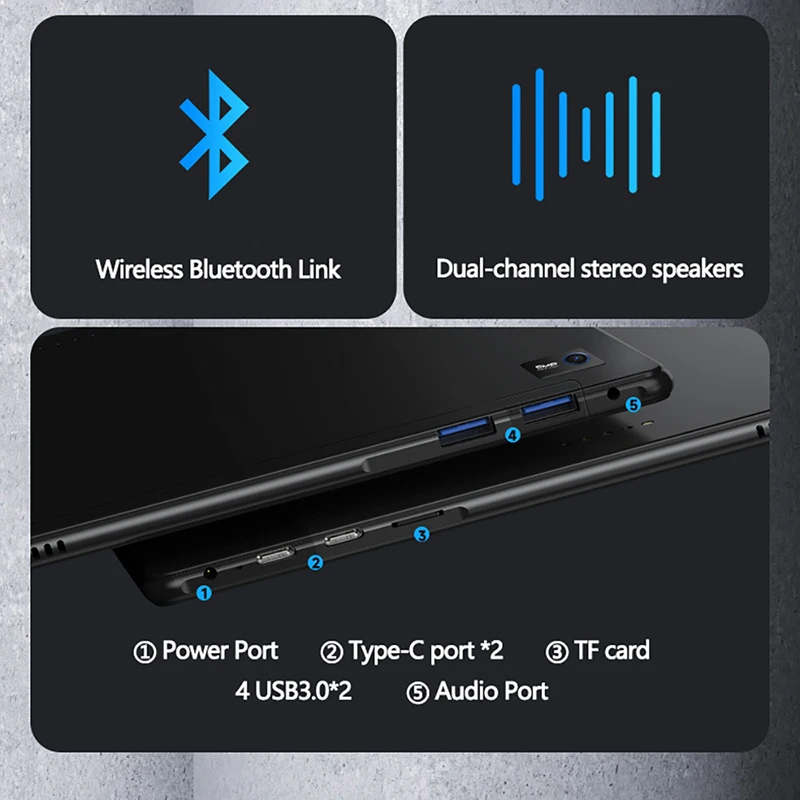 Tablet 12,7 cala Intel Celeron N5095 2 w 1 12 GB RAM 2 TB SSD 2K 2160 * 1440 Ekran Kamera HD DDR4 Windows 11 Przenośny komputer