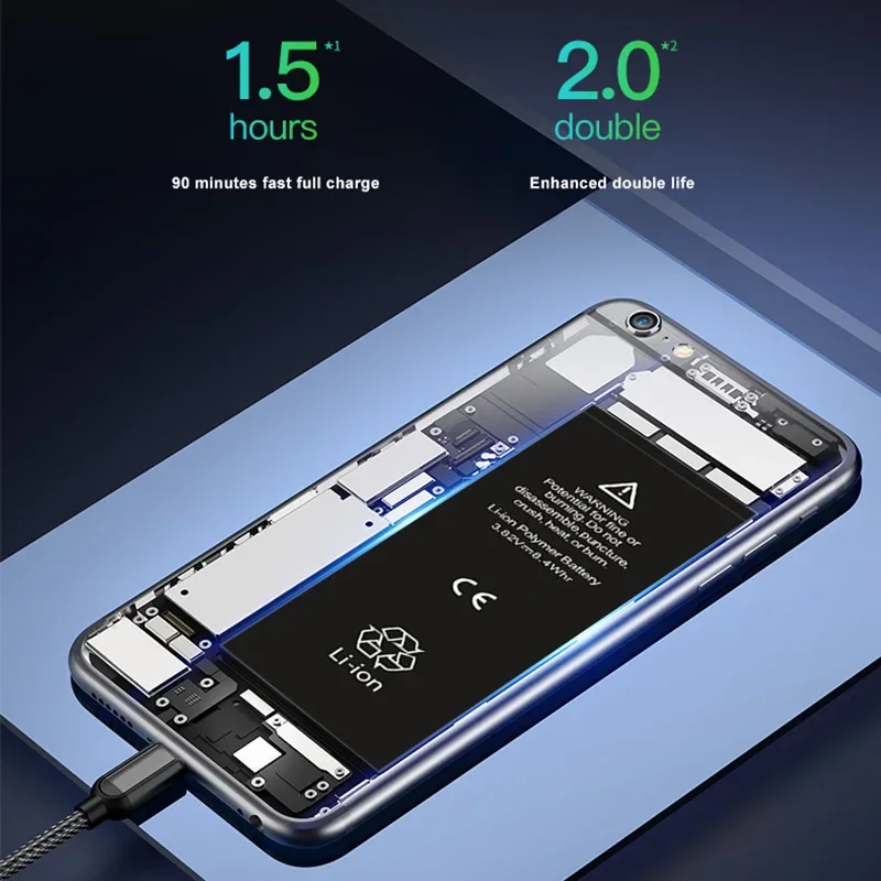 Replacement Battery for iPhone SE 2019, SE 2020, SE 2022, Replacement Batteria, Free Tools, New