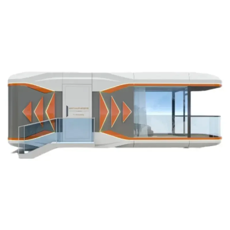home Outdoor Aluminum Modern Luxury House Travel trailer Camping Mobile A pple Home