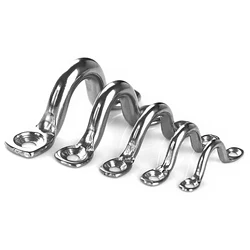 1/3/5pcs Hook Eye Plate Heavy Wall Mount Stainless Steel U Boat Ceiling Hanger Ring Yoga Swings Hammocks Marine Boat Rigging