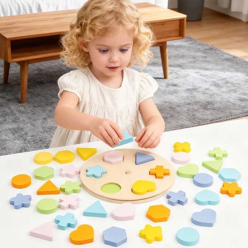회전 나무 모양 맞추기 퍼즐 장난감, 소근육 발달 게임, 기하학 게임, 회전판, 색깔 학습, 크리스마스 선물