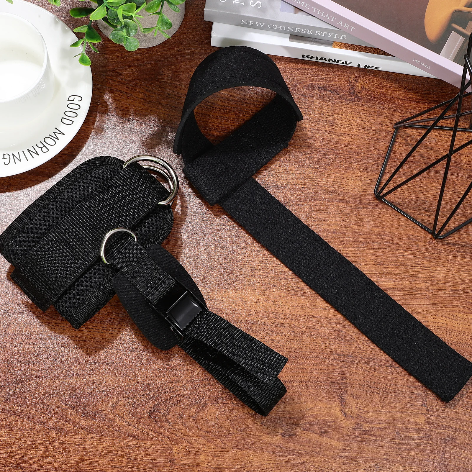 

Ankle Straps Lifting Wrist Straps Adjustable Heavy Duty Cable Machine Strap Workout Fitness Grip Support Ankle Cuff