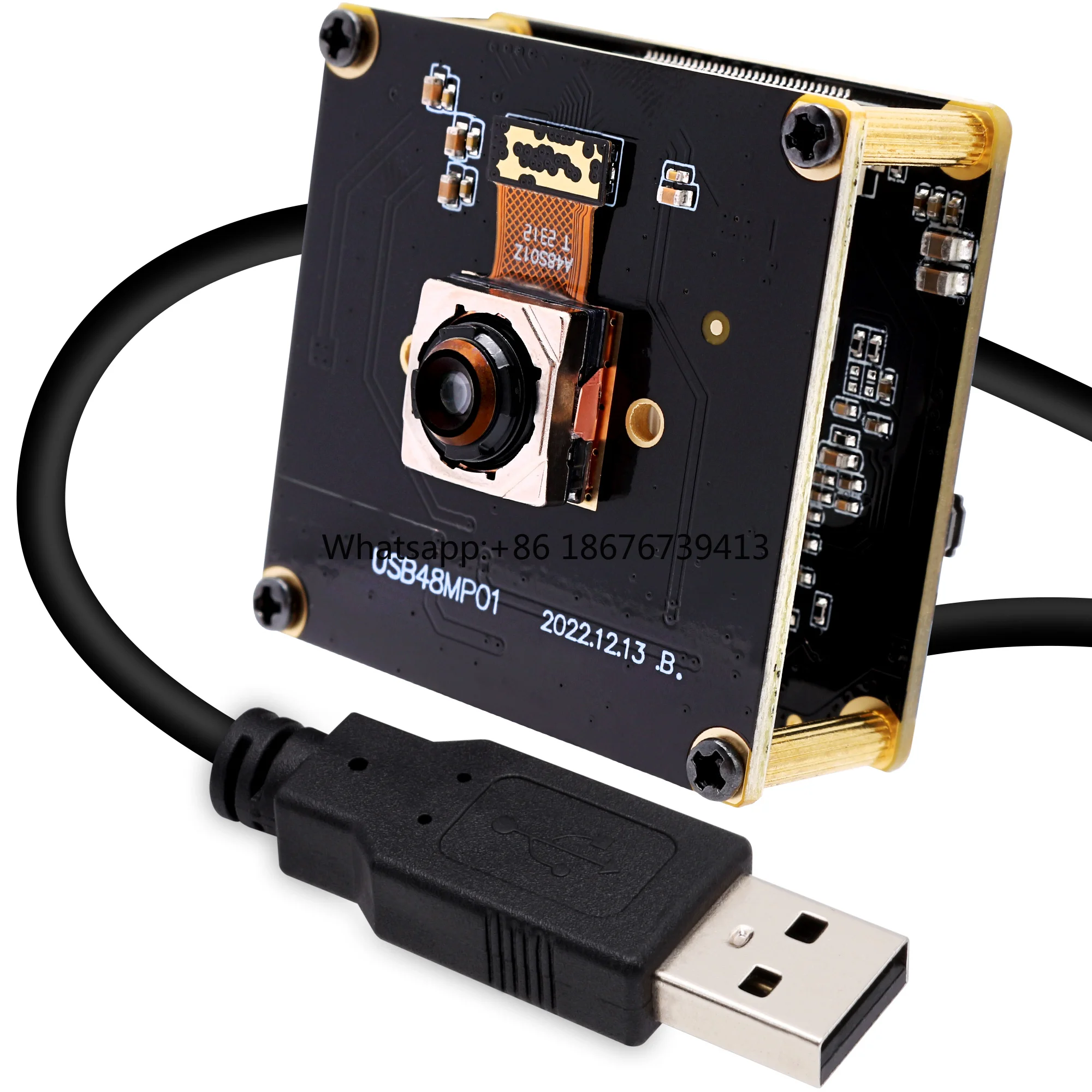 For 48MP HD USB Camera Module Free Driver 200ms Fast Auto Focus 10x Industrial Inspection & Document Scanning Camera