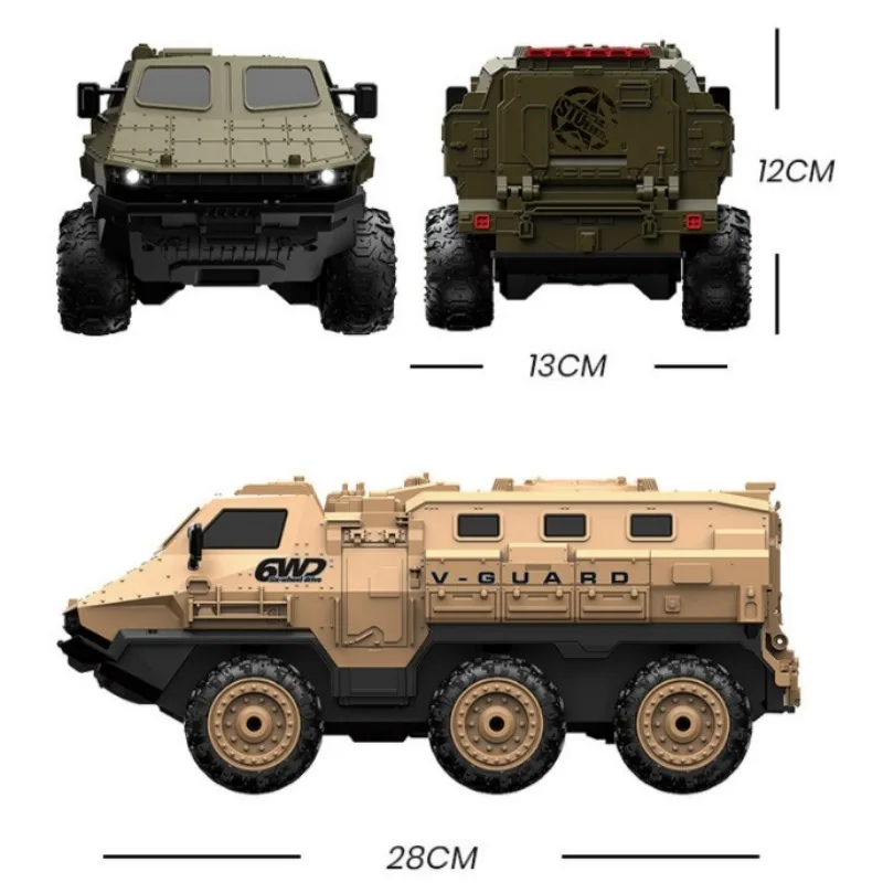 Cool Stuff Toy Tank Funny Gift-Hot 1:16 High-speed 6WD Rc Tank Model,28cm Climbing Off-road Rc Truck,Toys for Boys,Monster Truck