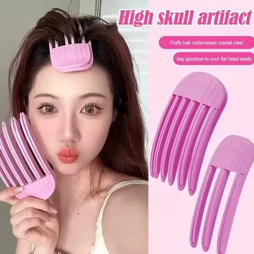 Imagen 1 del producto Horquilla esponjosa a la moda, flequillo rizado, pinzas para el cabello, pinzas para el cabello voluminizadoras, Clips de forma fija rizados para mujer, rodillo para el cabello con volumen