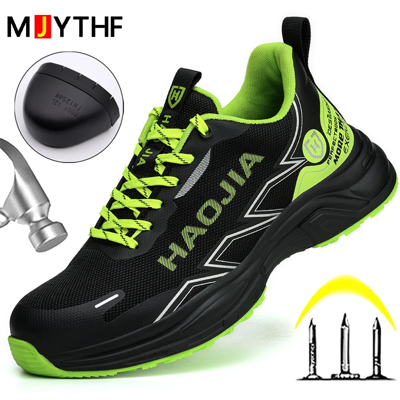 

Модная защитная обувь, мужские кроссовки, защитная обувь, рабочая обувь со стальным носком, противоударная, неразрушимая обувь, 2025 г.