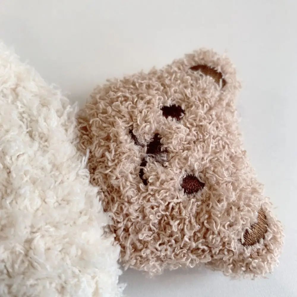 

Comfortable Korean Style Baby Hat with Scarf Cute Cartoon Crochet Hat Windproof Thickened Children's Ear Protection Hat Outdoor