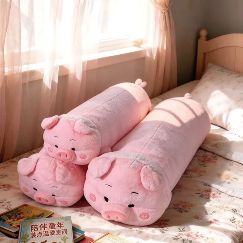 

80-120cm Giant Lovely Soft Long Pig Plush Toy Doll Sleeping Pillow Stuffed Pet Doll Baby Long Piggy Sleep Pillow Accompany Gift