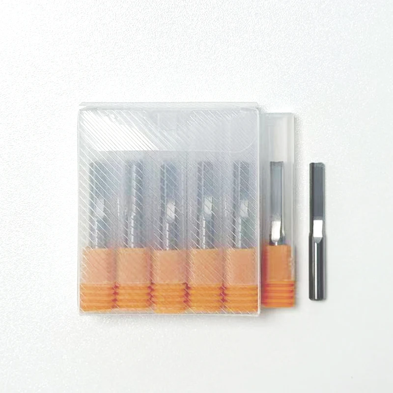 1pcs Two Flutes CNC Router Bits 3.175/4/6/8mm - Straight Slot Bit Wood Cutter CNC Solid Carbide Double Flute Bits