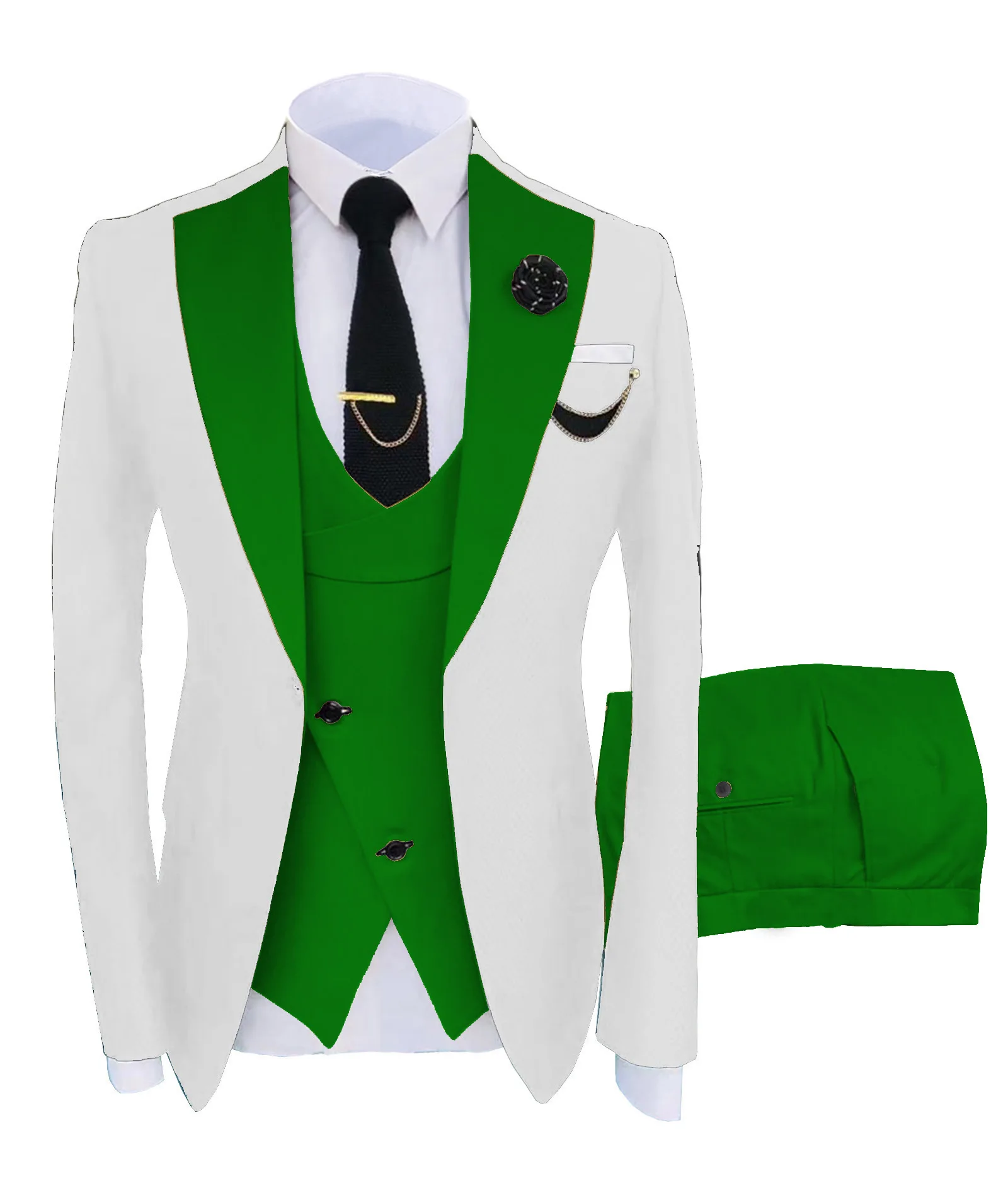 P81 classic performance suit men's dress men's simple style suit three-piece wedding groomsmen suit