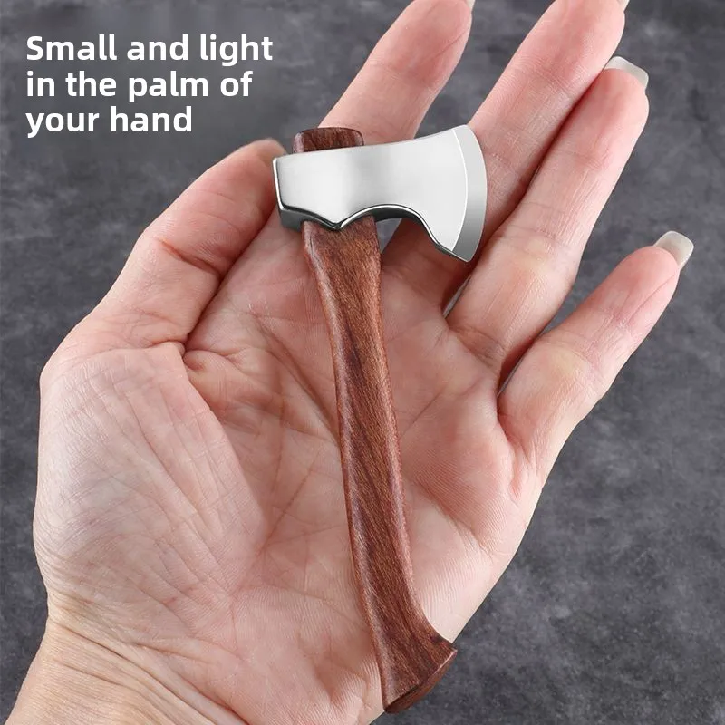 Axe Mini Hand Axe HRC 58 Portable Outdoor Small Steel Axe ABS Handle Home Decoration Small Gifts Camping Use 10.6CM