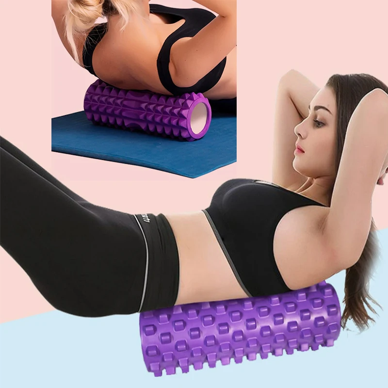 

Foam Massage Roller Yoga Column Gym Fitness Pilates Foam Roller Exercise Back Massage Roller Yoga Brick Home Fitness Equipment