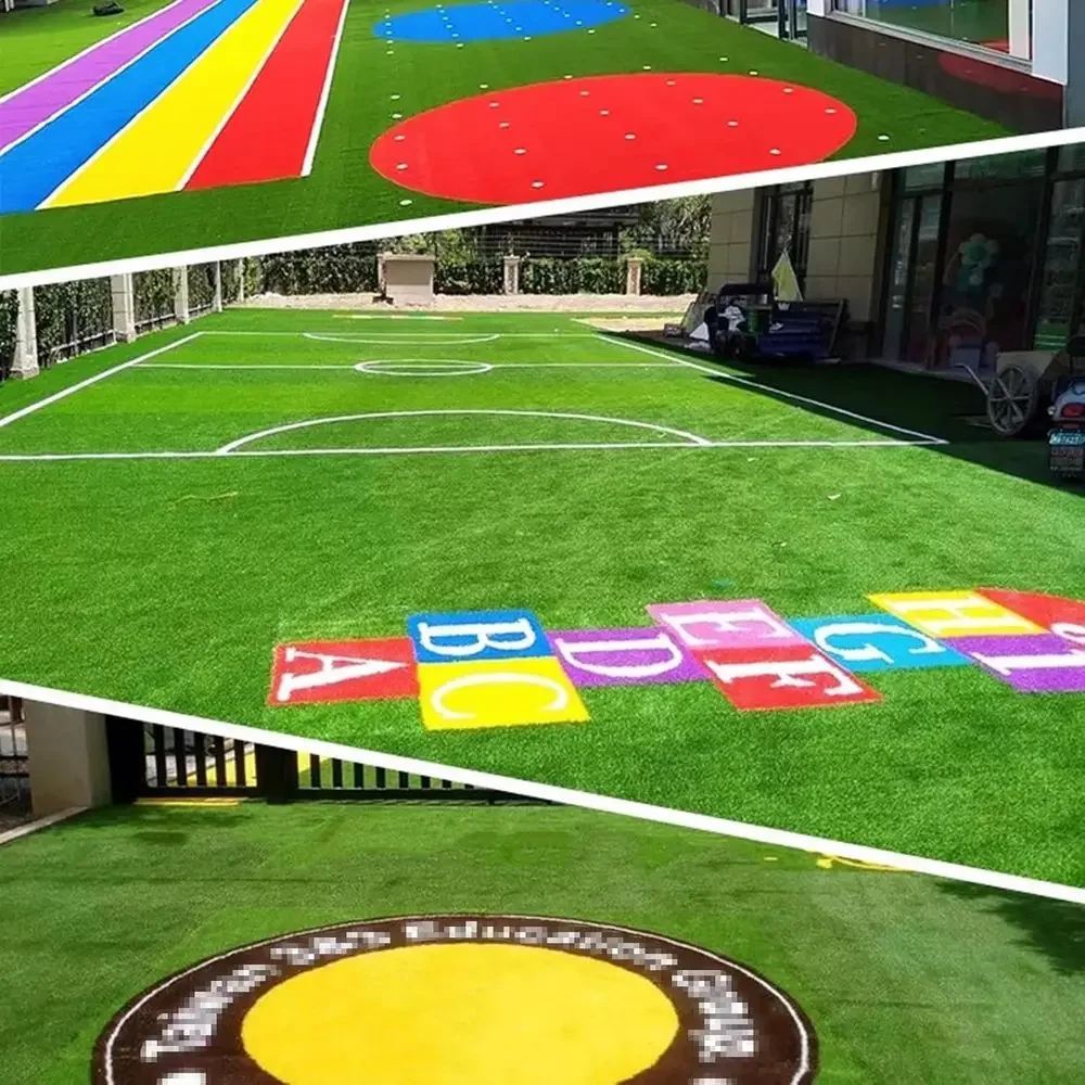 Customizable Artificial Turf Rug with Drainage for Patio and Backyard Decor