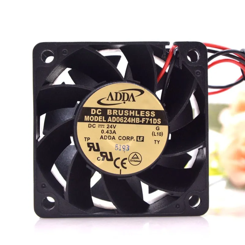 

AD0624HB-F71DS For ADDA 24V 0.43A 6038 Sever Converter Cooling Fan 60mm