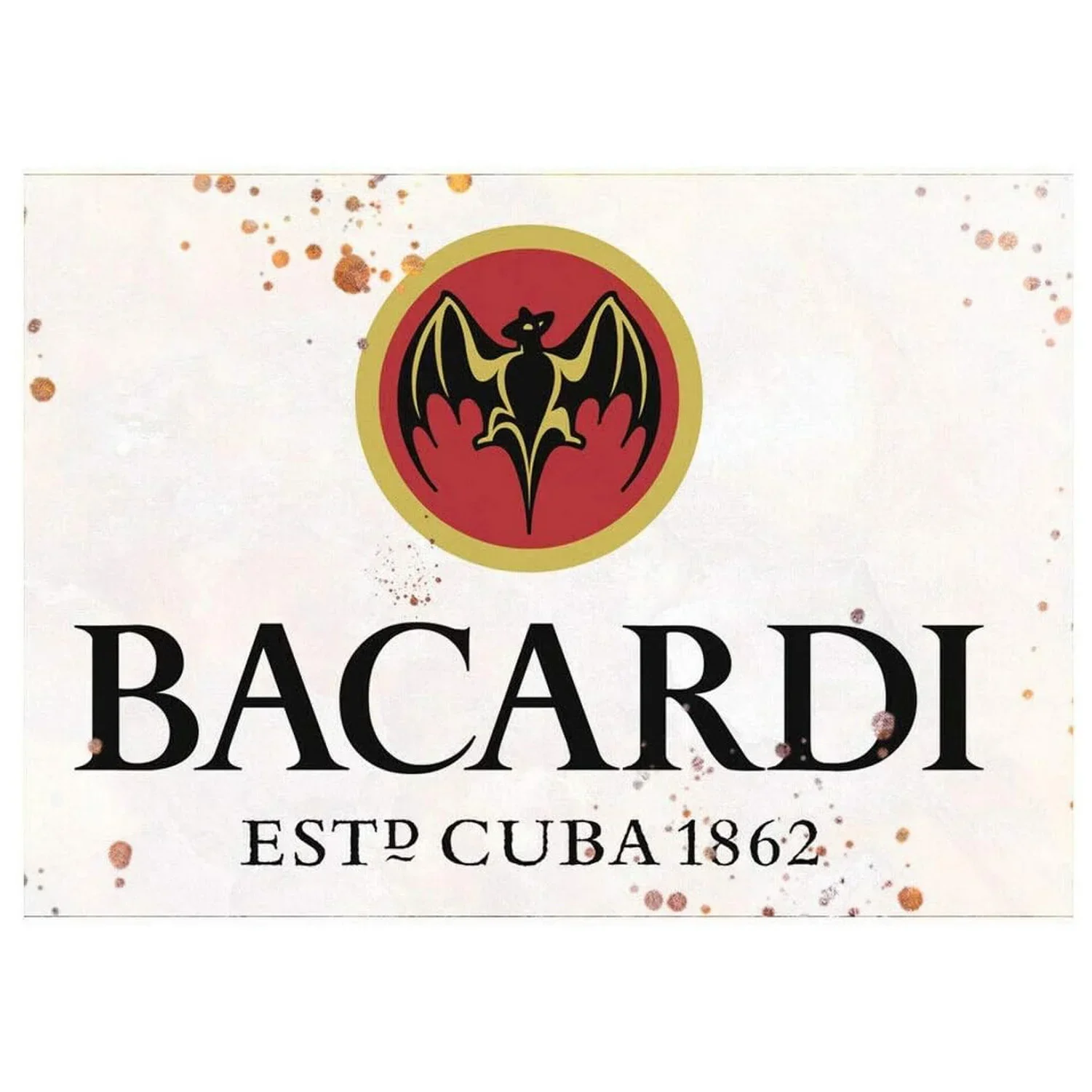 Rum Metal Tin Signs Plaque Bacardi Wall Decoration Vintage Art Posters Iron Painting for Man Cave Home Cafe Game Room Club Bar