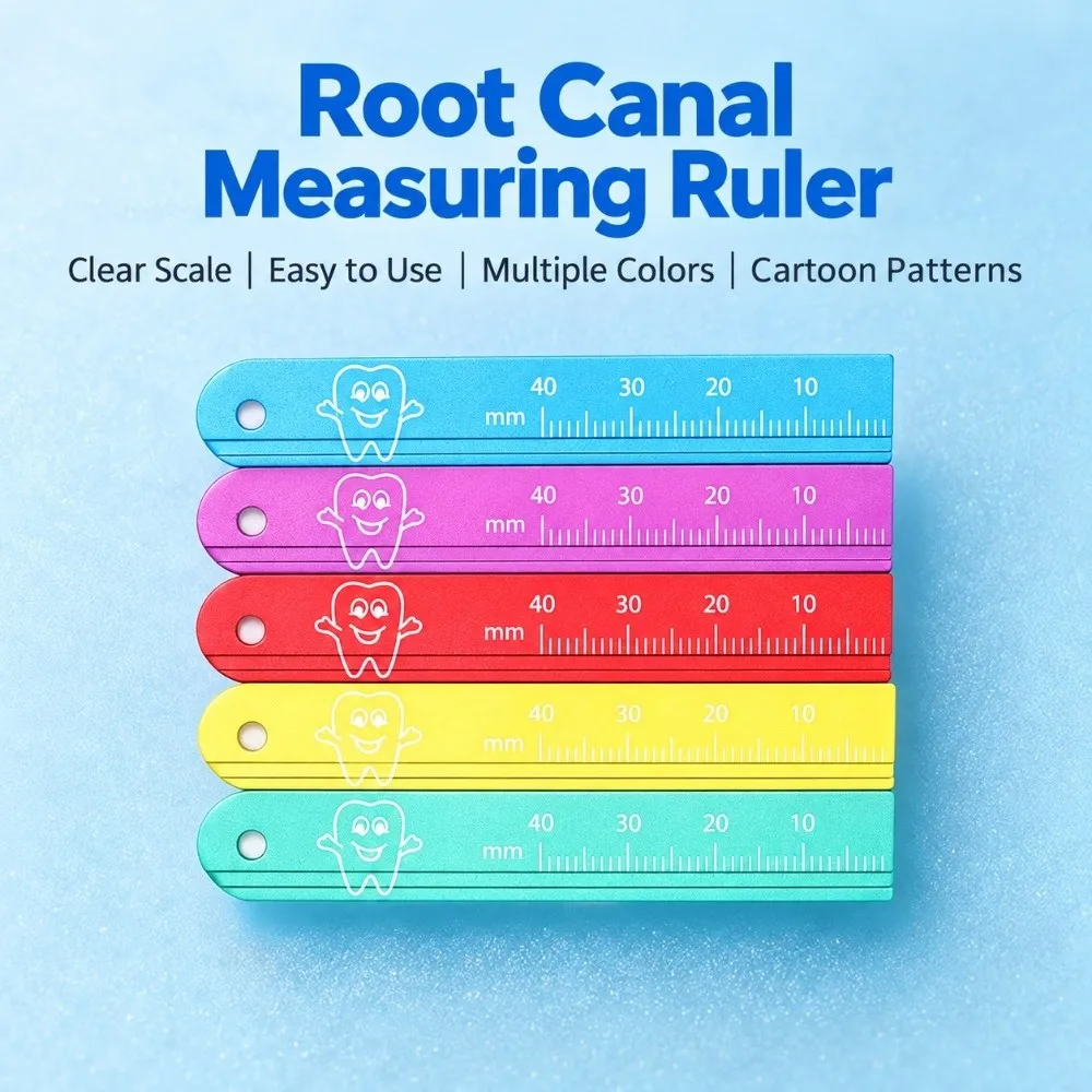 Aluminium Alloy Endo Gauge Finger Ruler Colorful Root Canal Measuring Dental Instruments Ring Finger Ring Design