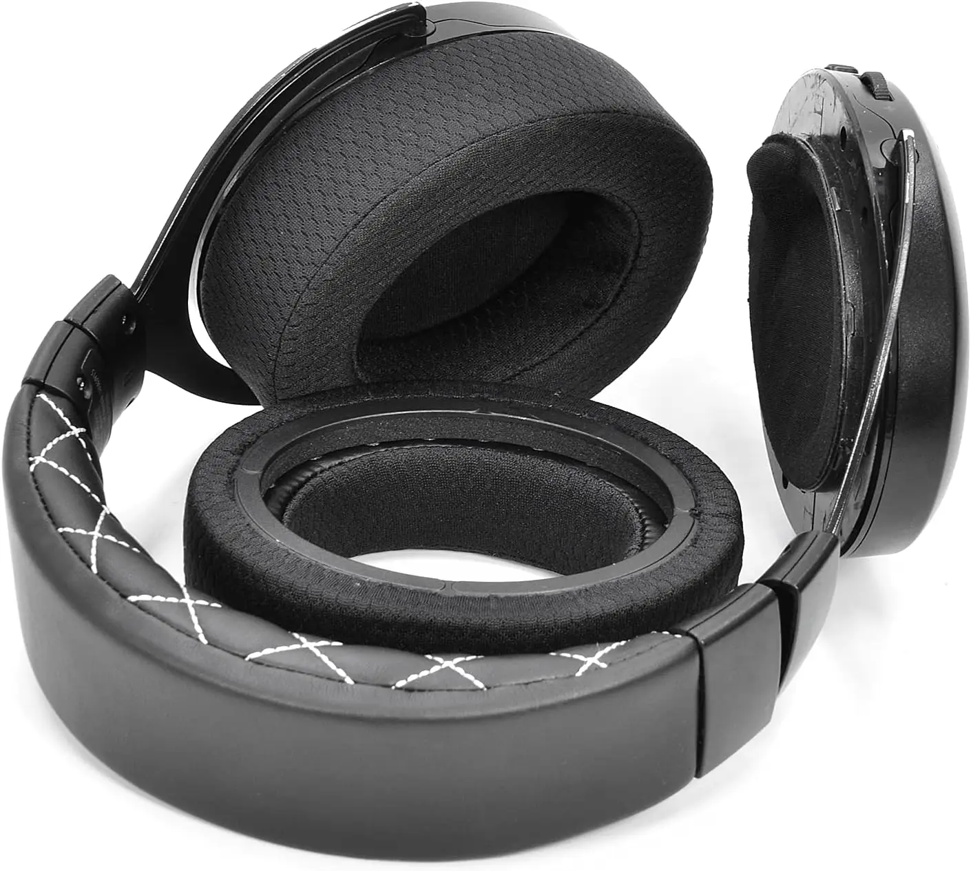 Hs70 pro tecido respirável mais grosso atualização qualidade earpadssubstituição almofada de ouvido copo compatível com corsair hs50 pro hs60 hs7