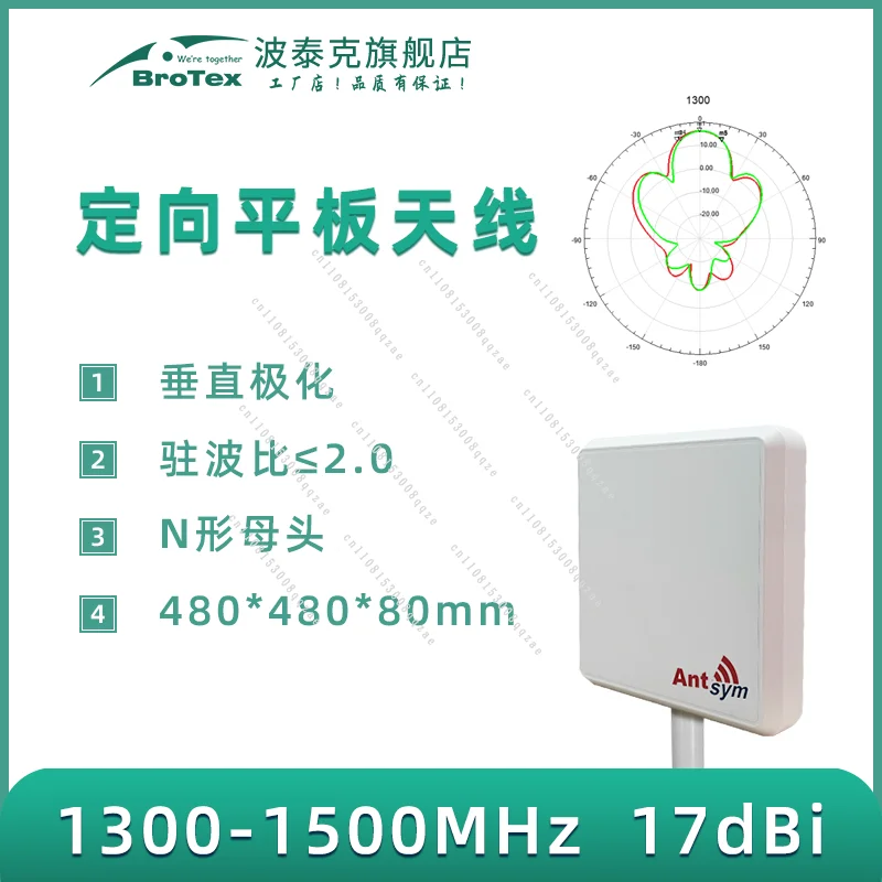 1.3G/1.4G/1.5G Directional Flat Panel *1300-1500MHz Private Network Ad Hoc Network MESH  Image Transmission