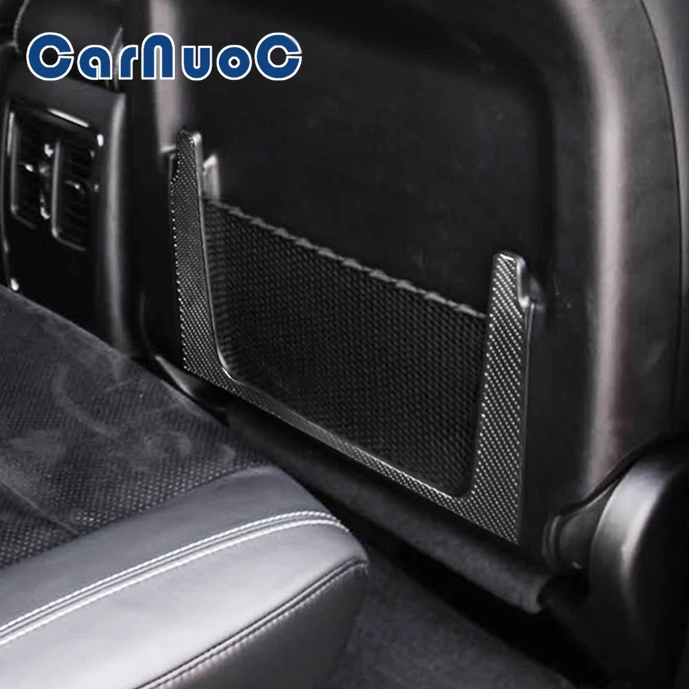 

Carbon Fiber Stickers For Dodge Durango 2014-2020 Rear Seat Storage Frame Decorative Strips Car Interior Mouldings Accessories