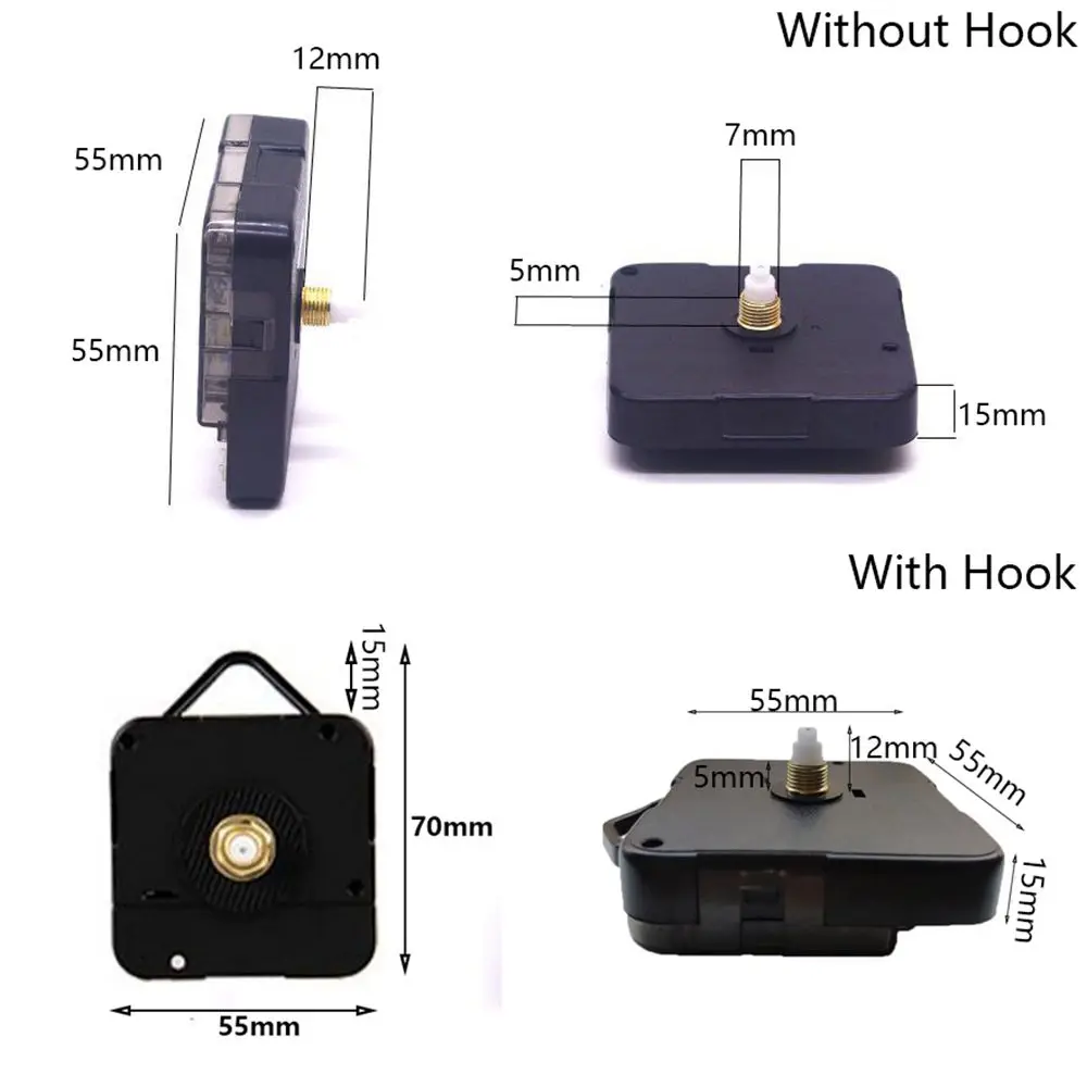 1 SET Silence Replacement Tools Repair Kits Movement Mechanism Quartz Clock Parts Hour/Minute/Second Bell Accessories