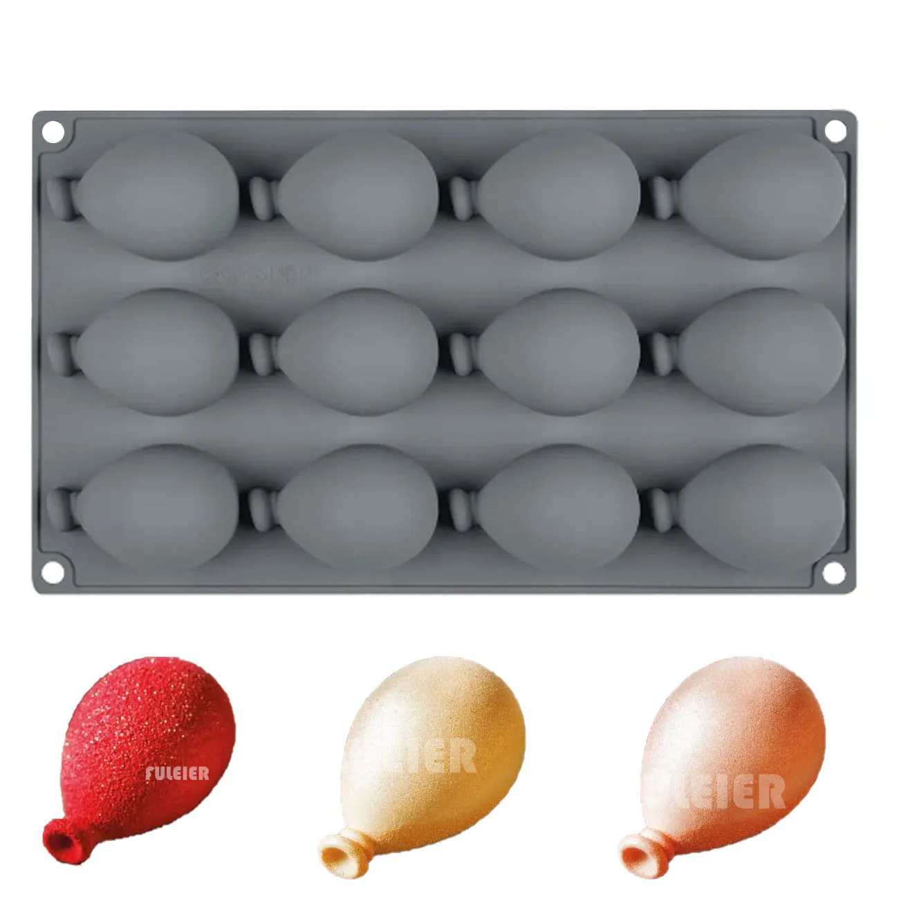 1pcs  Balloon shape Silicone Cake Mold Chocolate Candy Pastry Baking Mould