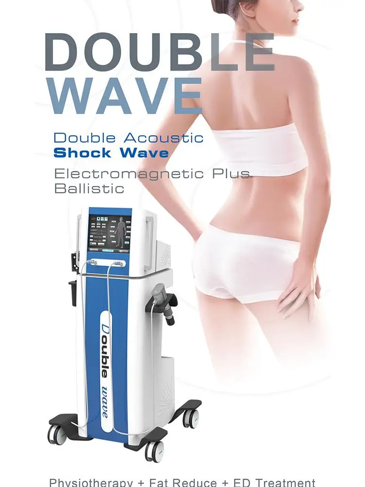 Physiotherapy Tecar 2 in 1 Joint Pain Energy Relief Erectile Dysfunction Pneumatic Shock Wave Therapy  Machine