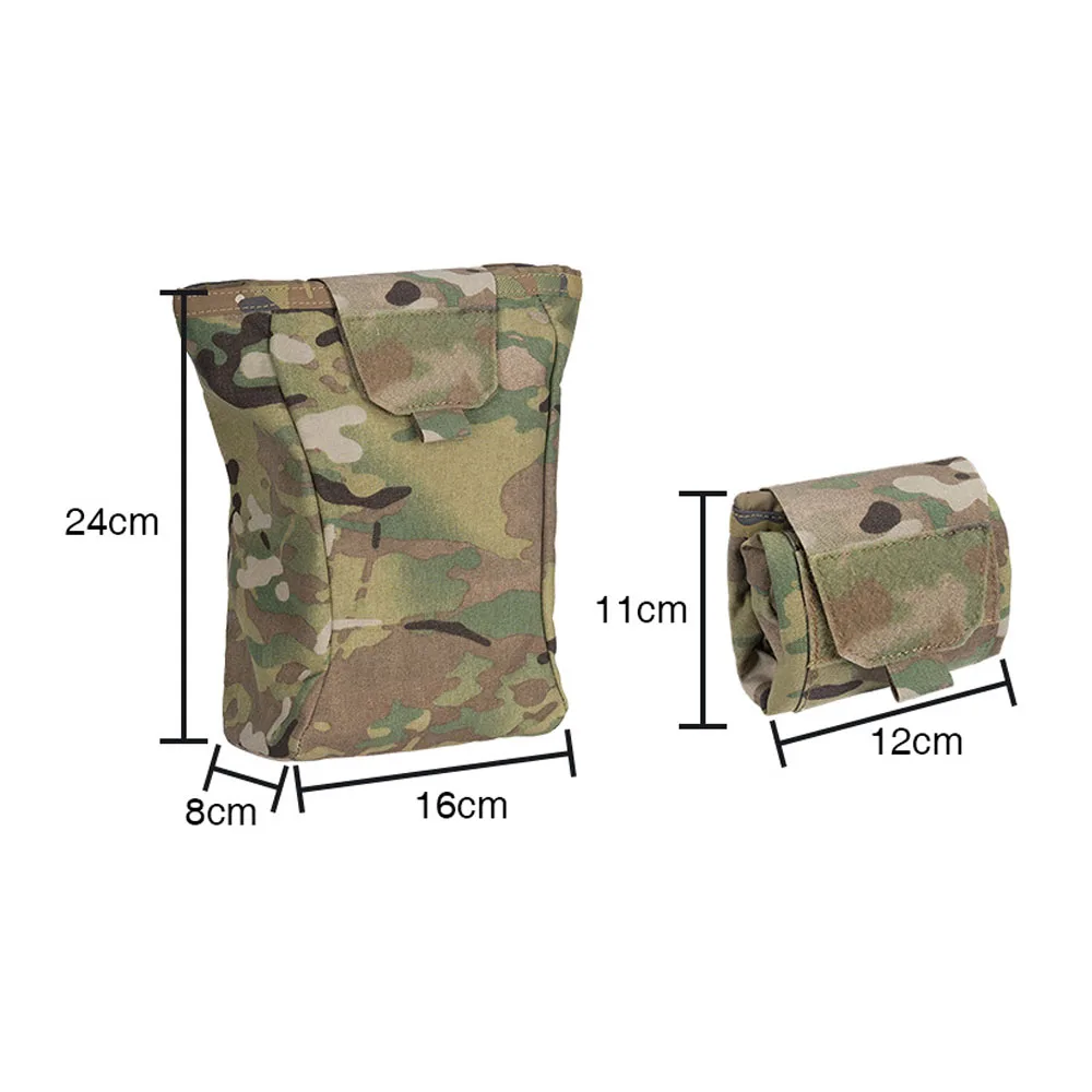 Tactical Molle EDC Dump Drop Pouch Large Capacity Camo Foldable Recycling Waist Bag Hunting Tool  Accessory Bag Pouches