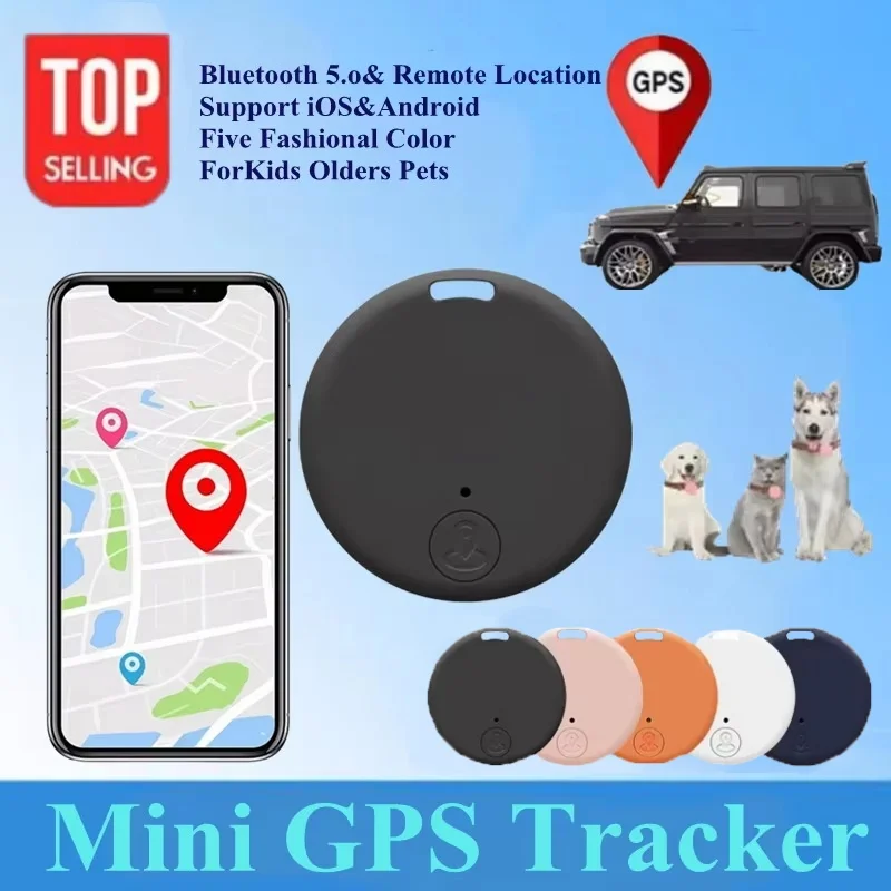 Mini GPS Tracker Anti-Lost Device Bluetooth 5.0 for Pet Kids Bag Wallet Tracking for IOS Android Smart Finder Locator NEW 2025