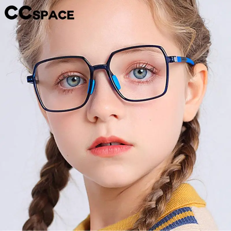 Kids Blue Light Blocking Glasses Frame Square Medical Glasses For Children Customizable Optical Prescription 57511