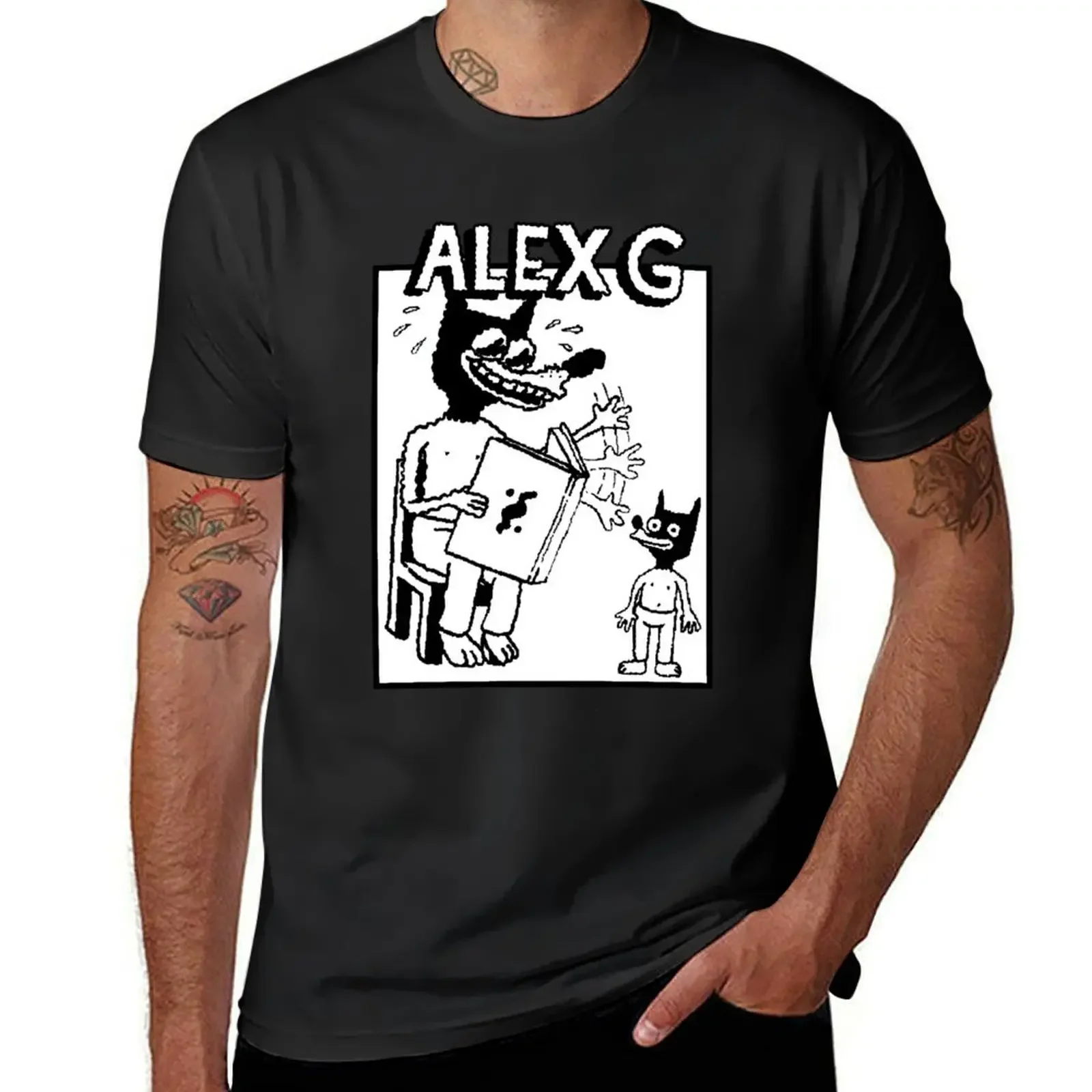 

(Sandy) Alex G Storytelling logo Essential T-Shirt tops summer 2025 animal prinfor boys heavy weight t shirts for men