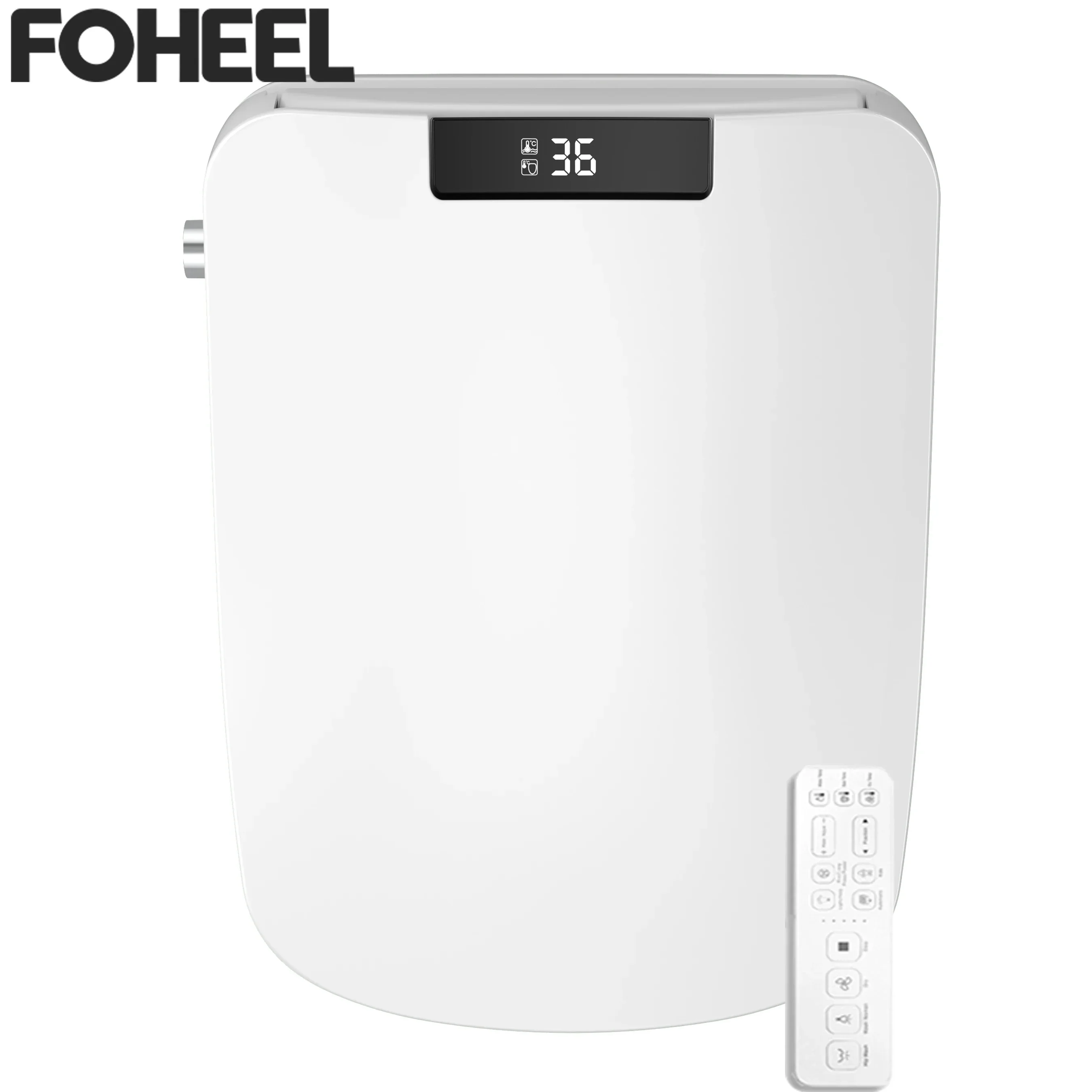 

FOHEEL Square Shape Smart Toilet Seat Cover Auto Open Lid