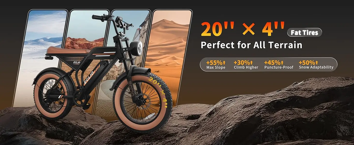 1000W Moped-Style Electric Bike for Adults