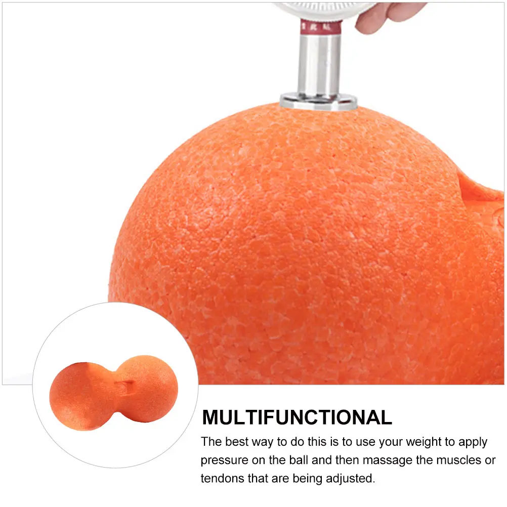 

1 шт., массажный мяч в форме арахиса, противоскользящий инструмент для релаксации мышц поверхности для упражнений на глубоких тканей, двойной