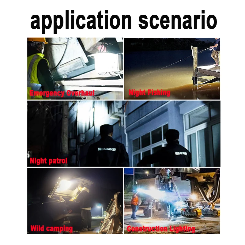 مصباح ليد لبطارية ماكيتا 3 في الأضواء المحمولة اللاسلكية في الهواء الطلق العمل الصيد أضواء أداة الطوارئ المحمولة لا بطارية