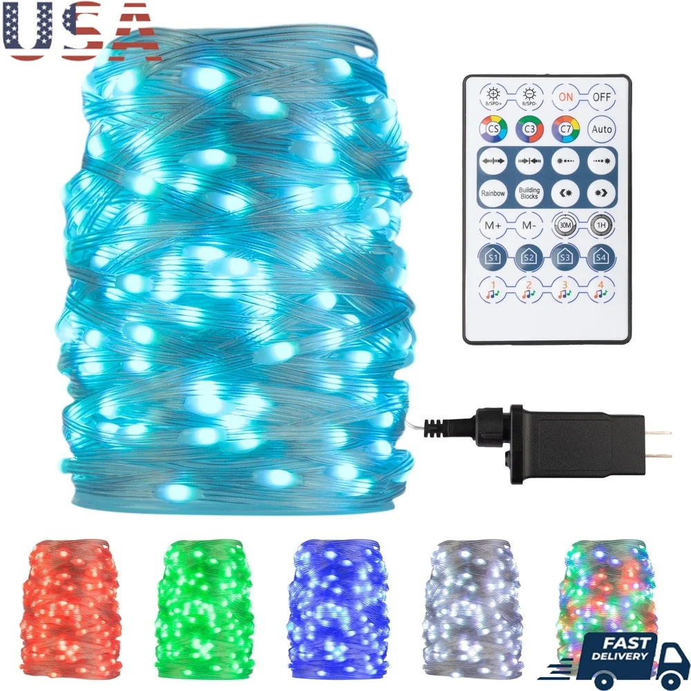 

72ft LED Rope Lights Color Changing Waterproof with Remote Music Sync 200 LEDs Outdoor Indoor Party Garden Decor