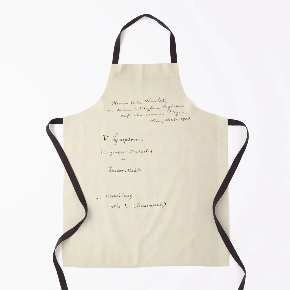 

Mahler Symphony 5 Original manuscript score Apron Kitchen And Household Goods Kitchen Supplies Idea Goods Apron