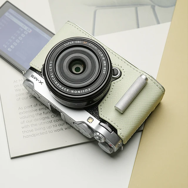 Mr.Stone dla Fujifilm xm5 etui na aparat futerał ochronny aparat body X-M5 aparat ręcznie robiona torba na aparat z prawdziwej skóry