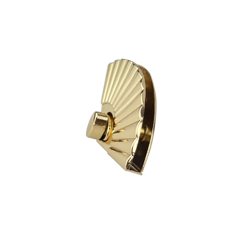 Handbag Hardware Accessories Purse Decorative Closure Clasp Fan Shaped Turn Twist Lock for Bags Parts