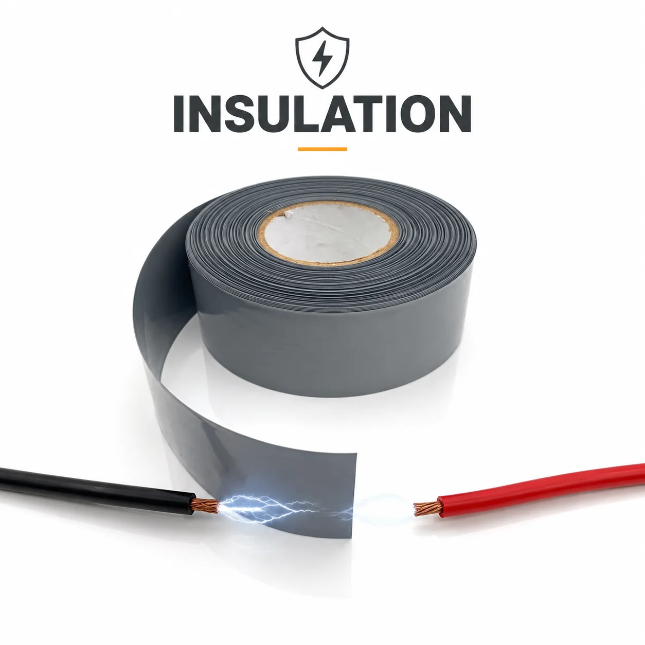 Environmentally Friendly Gray PVC Heat Shrink Tube 30mm-100mm Wide Flame Retardant Insulation, Dirt Resistant