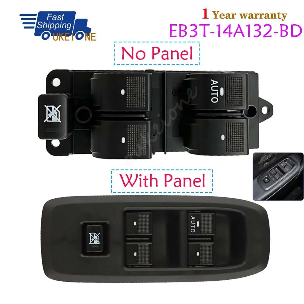Front Left Electric Power Window Switch Lifter Control Regulator Button For Ford Ranger Everest Endeavour 2016-2020 EB3T14A132BD