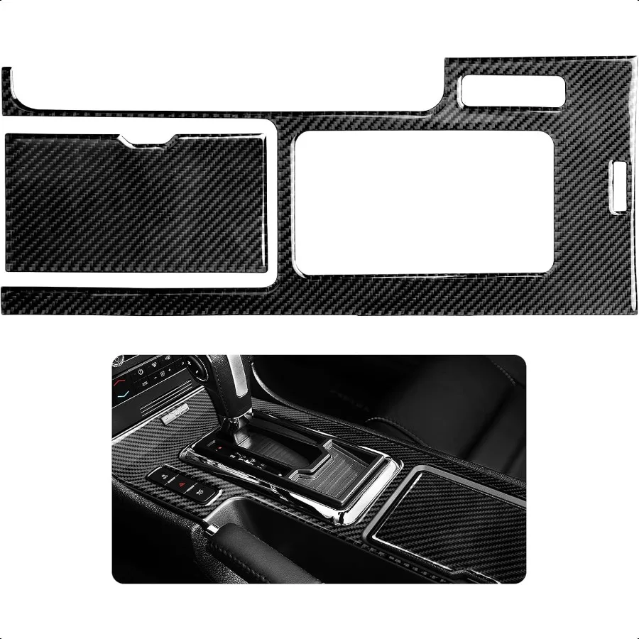 Accesorios de ajuste Interior de fibra de carbono Real Premium para Ford Mustang GT Shelby 2009 2010 2011 2012 2013 2014 Panel de cambio de marchas