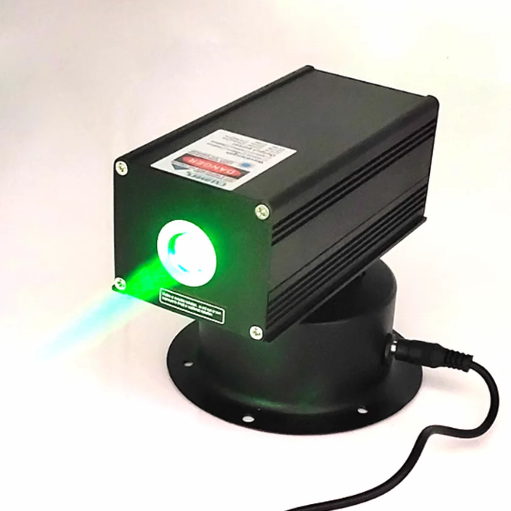 Coarse beam 532nm 200mW Green Laser with Adjustable shaking Head, Laser Module 12V