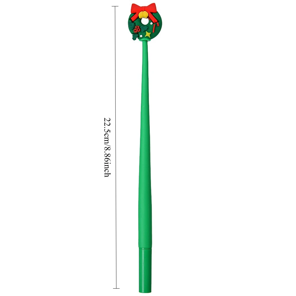 50 قطعة من أقلام بلاستيكية محايدة لطيفة على طراز عيد الميلاد مقاس 0.5 مم، هدايا مثالية لعيد الميلاد للأطفال والطلاب