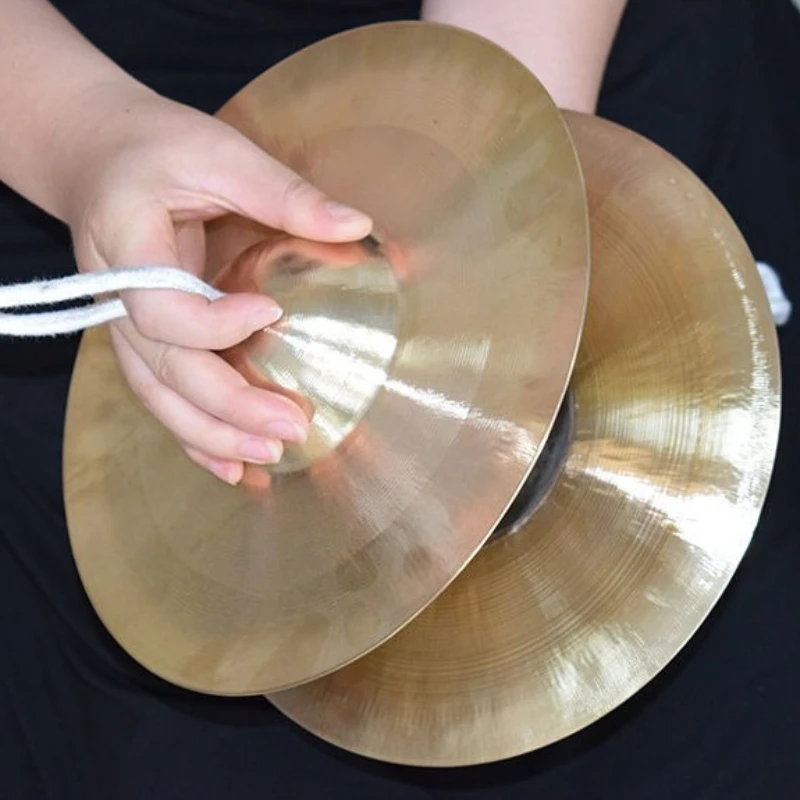 Chinese Copper Cymbals Little Cap Adult Children Practice Cymbal Handmade Percussion Instruments Professional Opera Cymbals