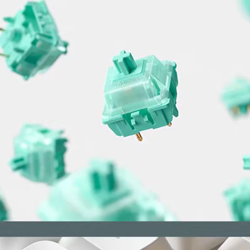 

Gateron NuPhy мятный переключатель линейный 37gf 5 контактов для изготовления на заказ DIY механические переключатели клавиатуры аксессуары заводская смазка горячая замена