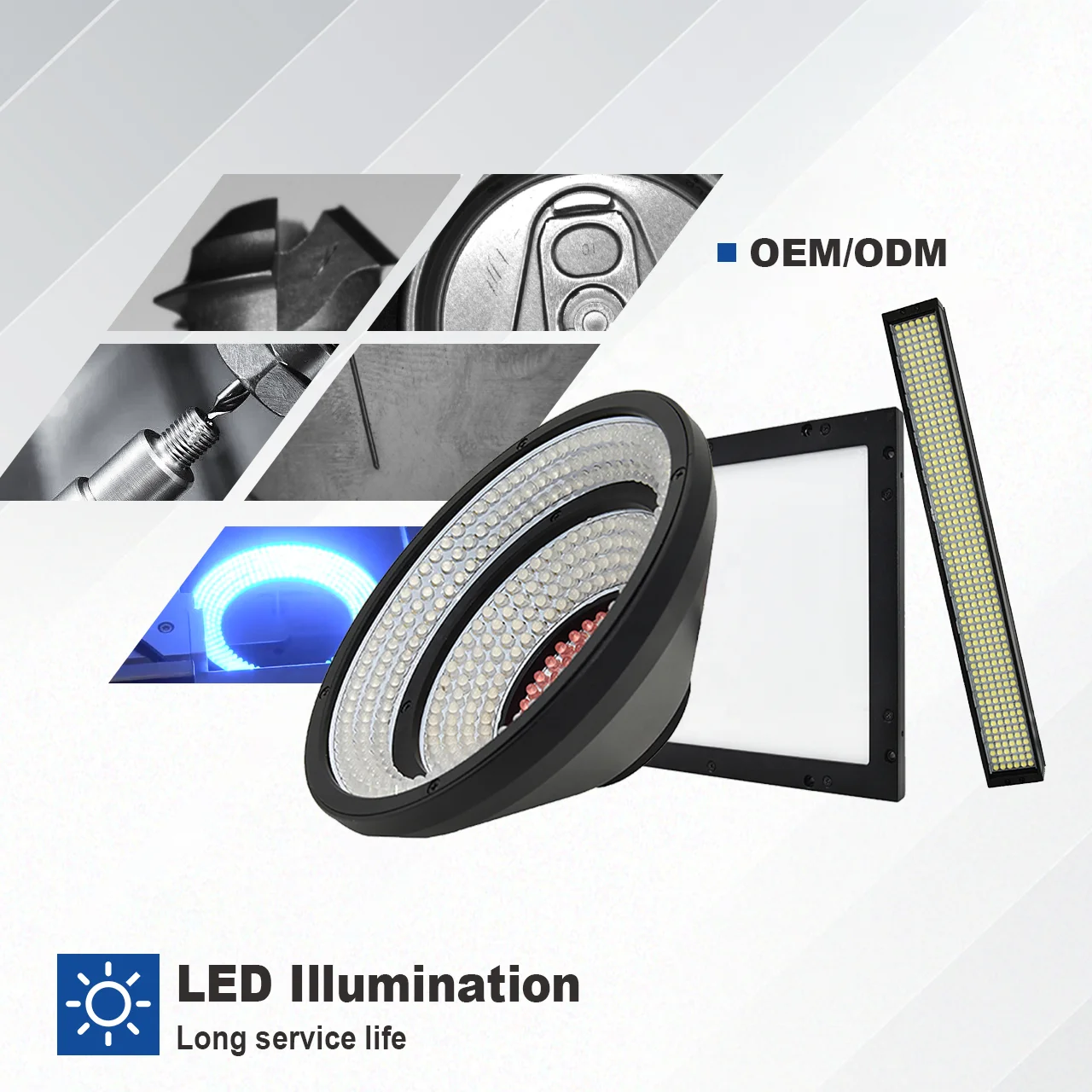 OEM 48 VDC Adjustable Multi-Angle Line Scan Illumination for Line Scan Camera for PCB Substrate Inspection Contrastech