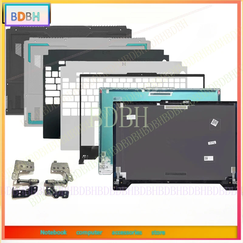 NEW For TUF ASUS Gaming F15 FA507 FX507 FA507Z FA507R FX507Z ZC LCD Back Cover Front Bezel Palrmest Lower Bottom Case Hinges